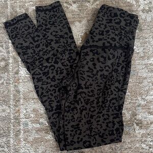 Athleta Black and Gray High Rise Tights